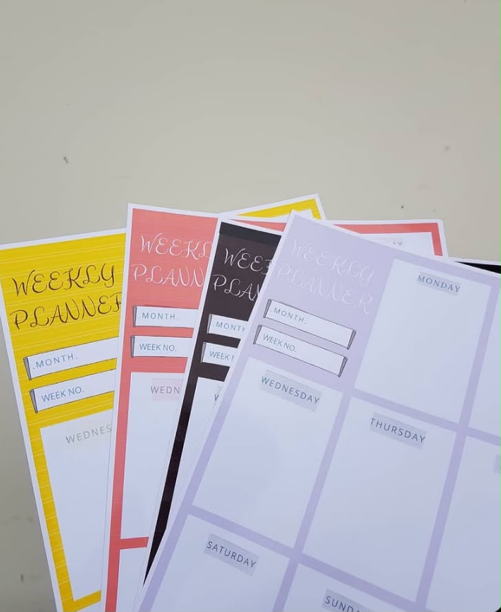Reusable 4-Week Planner sheets by ORSTAT