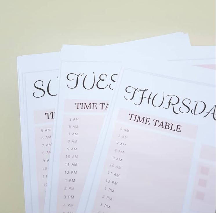 Reusable 7-Day Planner sheets by ORSTAT