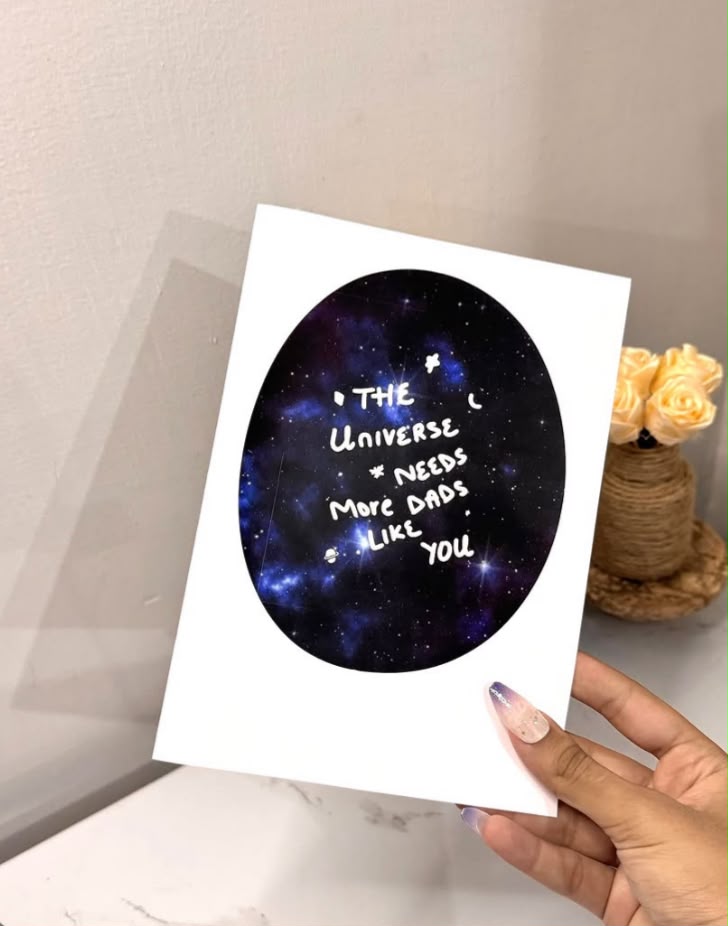 Universe Needs More Dads Greeting Card thumbnail