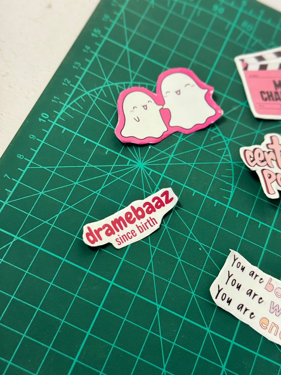 Close-up of custom ghost sticker thumbnail