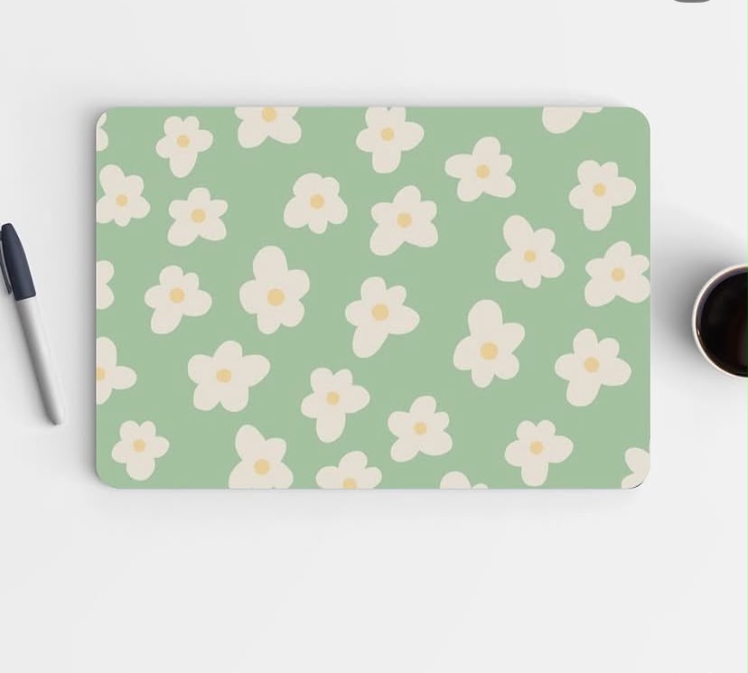 Green daisy floral Laptop Skin thumbnail