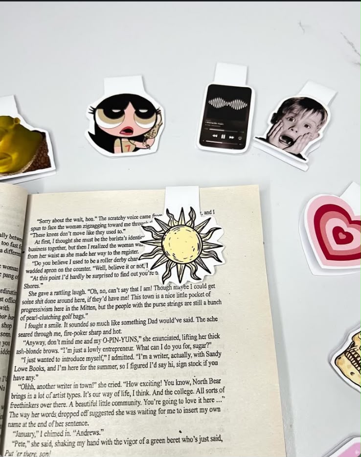 Sun magnetic bookmark thumbnail