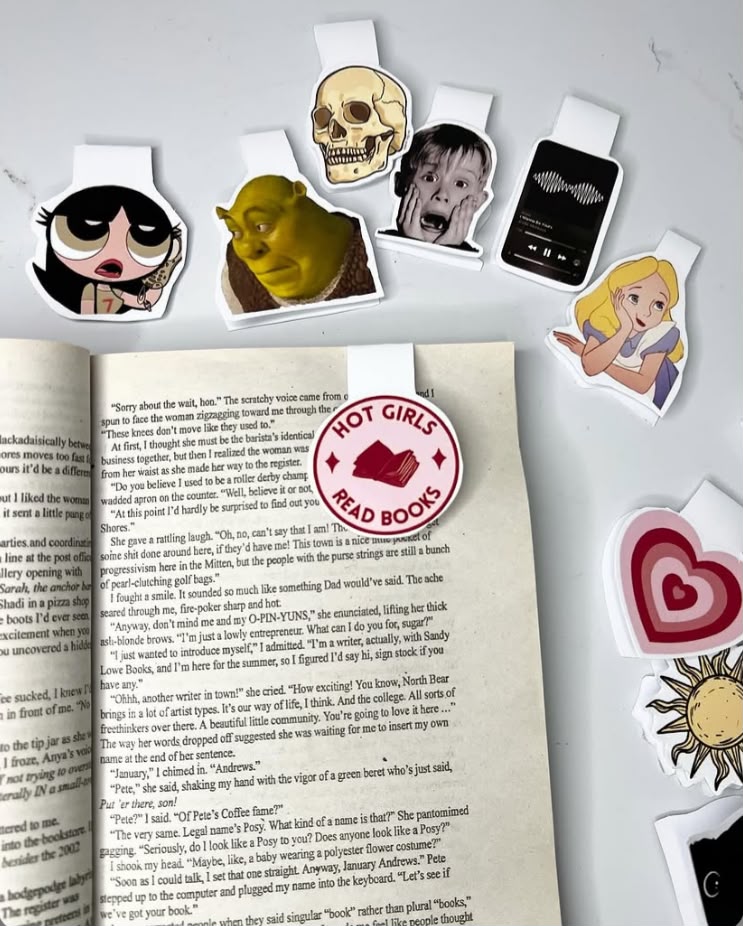 Hot Girls Read Books magnetic bookmark thumbnail