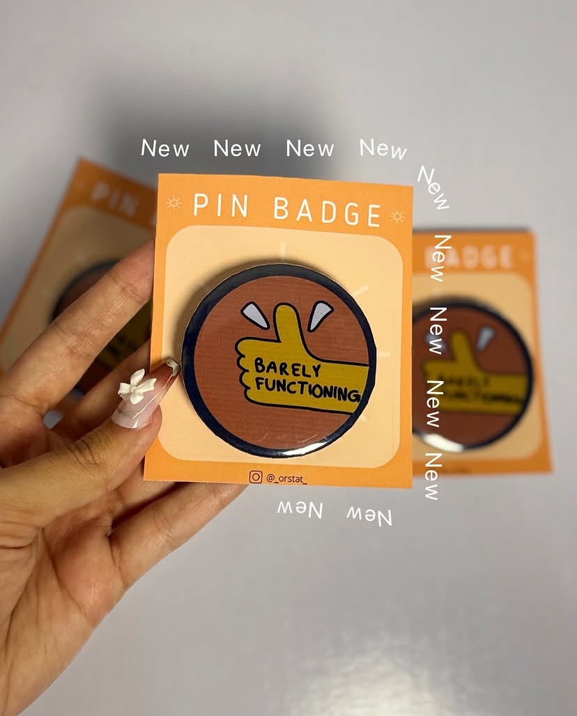 Always Tired Club Pin Badge thumbnail