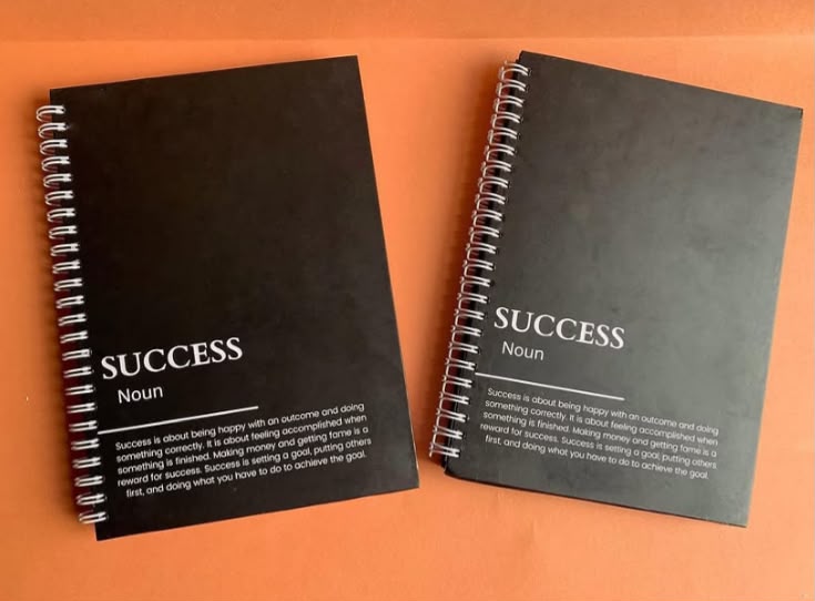 Success definition spiral notebook thumbnail