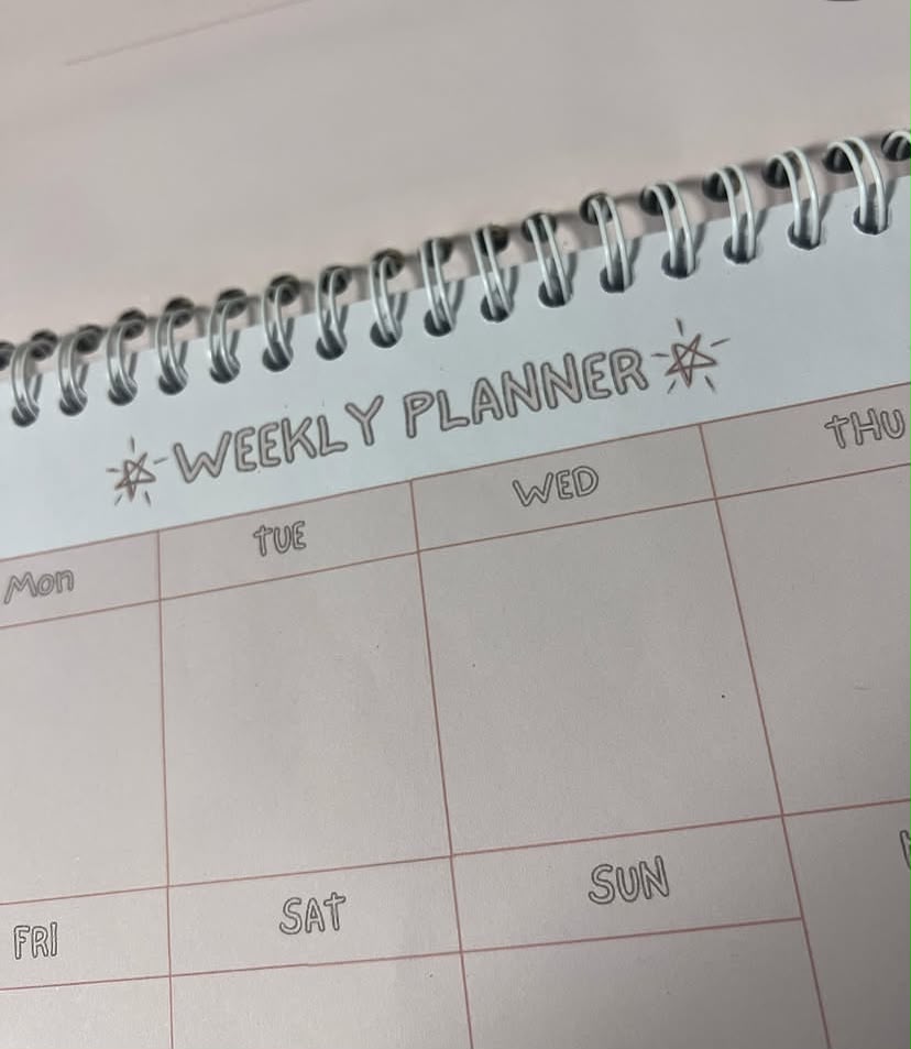 Close-up of Weekly Planner grid layout thumbnail